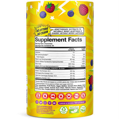 Nutramin Energy Gummy caffeine-free option for focused days without jitters.