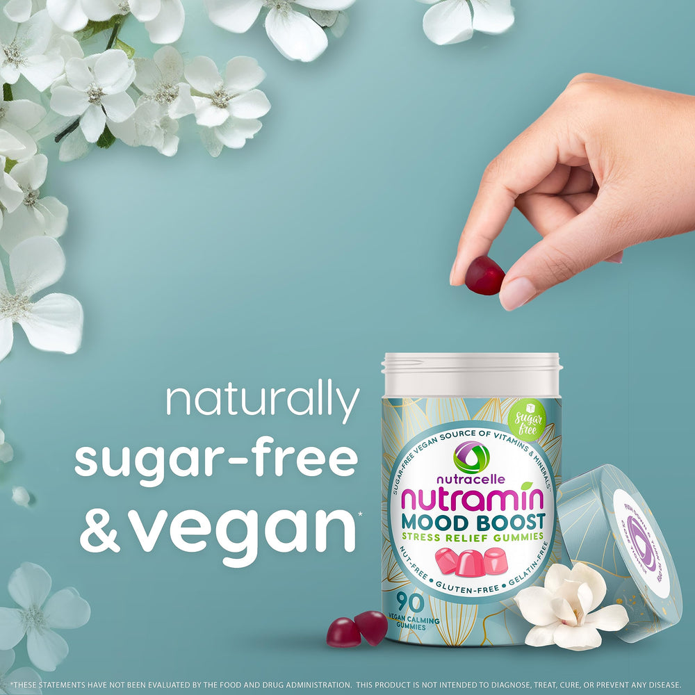 Allergen safe packaging for Nutramin Mood Boost gummies