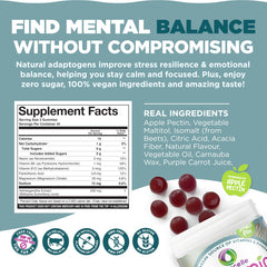 Open tub of Nutramin Mood Boost gummies ready to serve