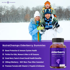 NutraChamps Elderberry Gummies on a daily routine for seasonal wellness.