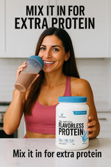 NutraForce scoop highlights 27 g of protein per serving.