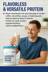 NutraForce unflavored protein added to oats and pancakes.
