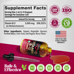 Drop under the tongue for fast sublingual absorption.