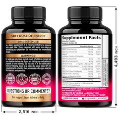 Close-up of NutraHarmony B Complex capsules for easy daily intake