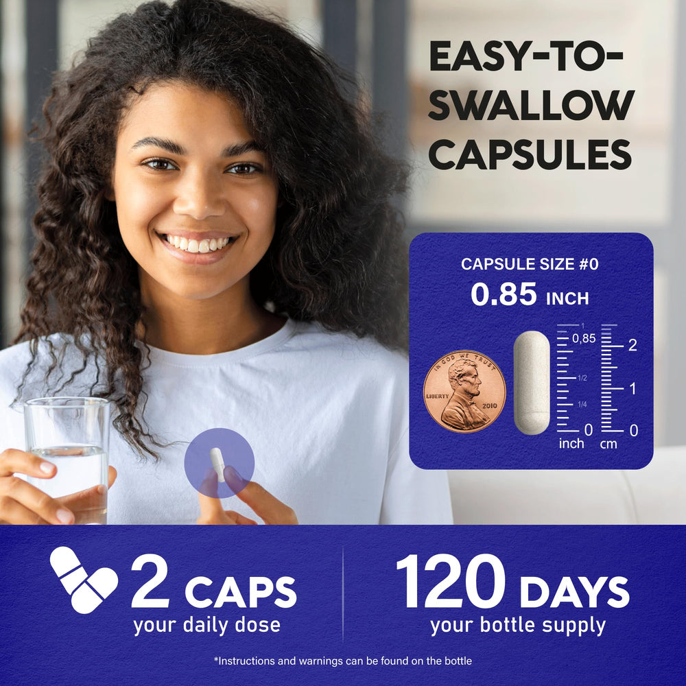 NUTRAHARMONY L-Theanine 400 mg vegan capsules in blister pack ready to take.