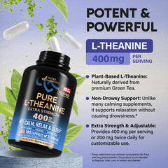 NutraHarmony L-Theanine dispensing cap for easy daily use.