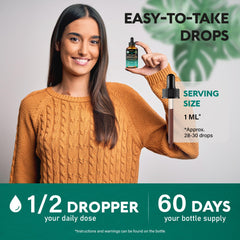 NUTRAHARMONY Lymph Drops label close-up with organic certification