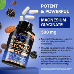 NutraHarmony magnesium glycinate bottle pour – convenient daily supplement for routines.