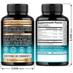NutraHarmony NAC capsules front view suggesting immune support potential.