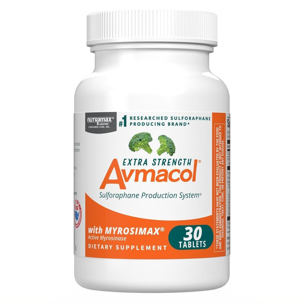 Nutramax Avmacol Extra Strength bottle pouring, highlighting detox support
