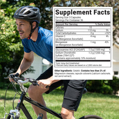 Cosamin DS packaging closeup by Nutramax emphasizes quality and safety checks.