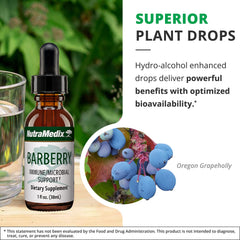 NutraMedix Barberry tincture shown for synergistic antioxidant and immune support