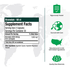 NutraMedix Bromelain capsules arranged with fitness gear for exercise support.