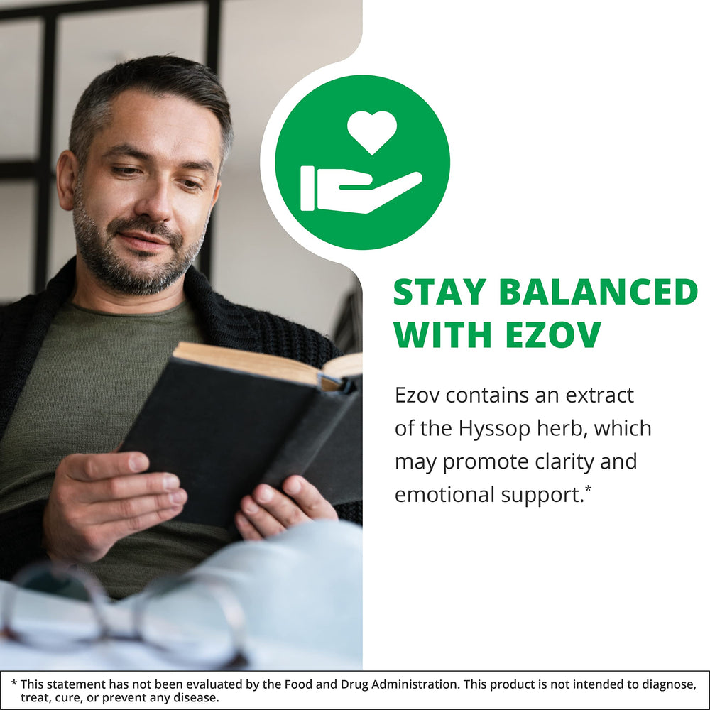 NutraMedix Ezov Hyssop dropper-cap bottle shows precise dosing