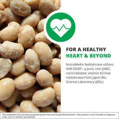 NutraMedix Nattokinase box packaging highlighting gluten-free formula.