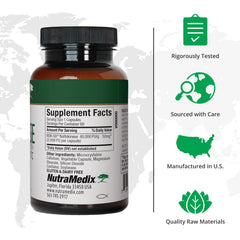 Close-up of NutraMedix Nattokinase capsules for daily cardio-support use.