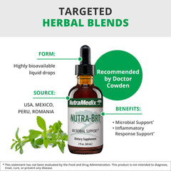 Nutramedix Nutra BRT Cumanda bark extract focus for microbial support.