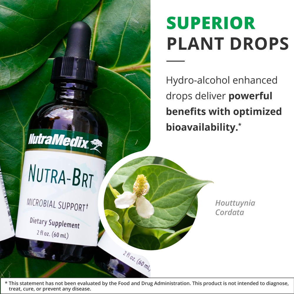 NutraMedix Nutra-BRT packaging box with usage guidelines and ingredients