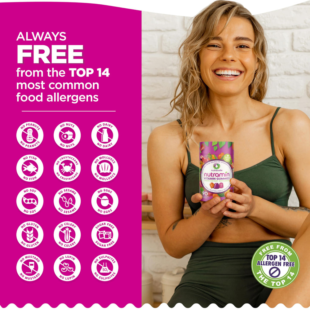 Nutramin is nut-free and gluten-free, suitable for sensitive diets.