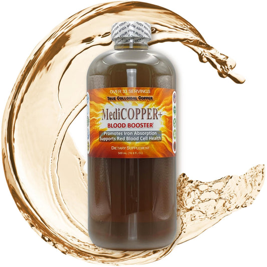 Nutraneering MediCOPPER Plus bottle shows premium colloidal copper for daily intake.