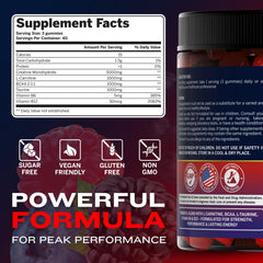 Nutraonda Preworkout Gummies berry flavor highlighting tasty energy boost