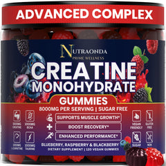 Nutraonda Preworkout Gummies bottle pour for an energizing training session