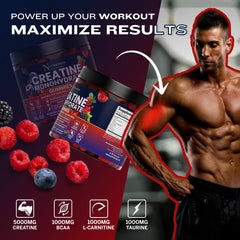 Nutraonda gummies ingredient logos illustrating creatine and BCAA benefits