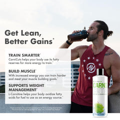 NutraOne Carnicuts Green Apple bottle ready for workouts