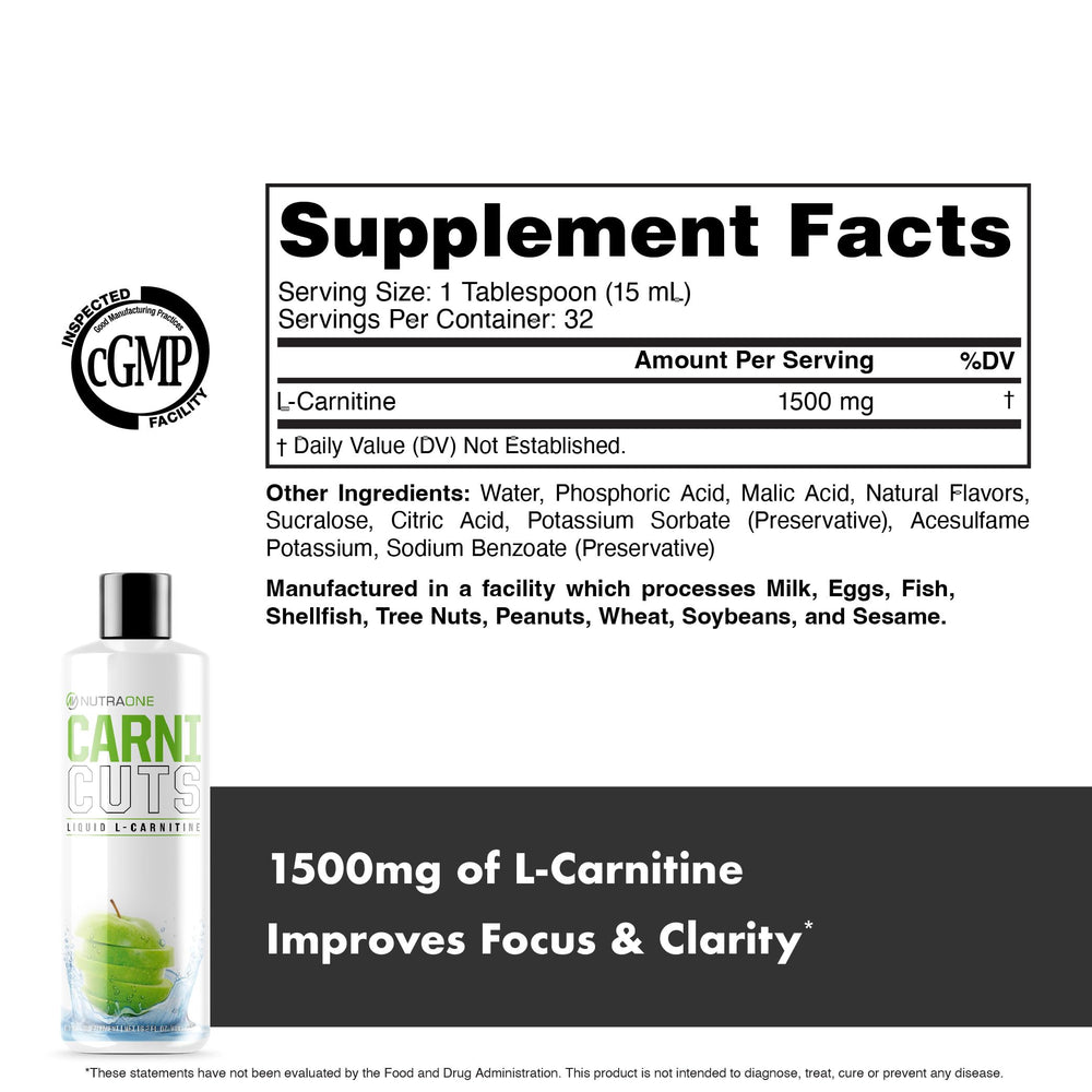 NutraOne Carnicuts Green Apple in a glass suggesting refreshing intake