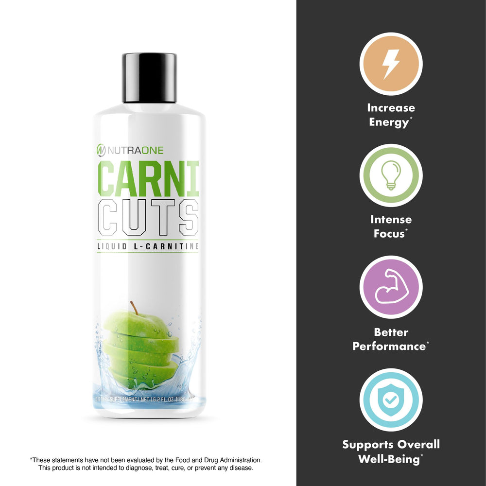 NutraOne Carnicuts Green Apple pour for quick dosing