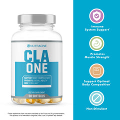 Dosing scoop beside CLAOne capsules for easy serving and routine planning.