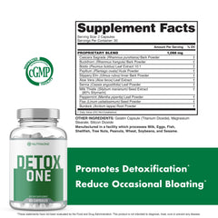 DetoxOne packaging featuring premium herbal blend.