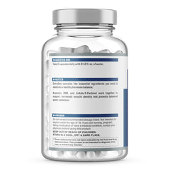 Ingredients panel of NutraOne EstroOne showcasing trusted, clinically studied components.