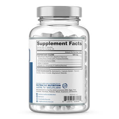 NutraOne EstroOne label design highlighting quality and GMP standards.