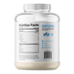 NutraOne ProteinOne Caramel Cookie Crunch powder jar for quick post-workout shakes.