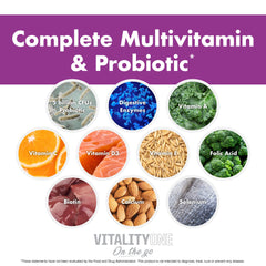 NutraOne VitalityOne probiotic and enzyme blend supports comfortable everyday digestion