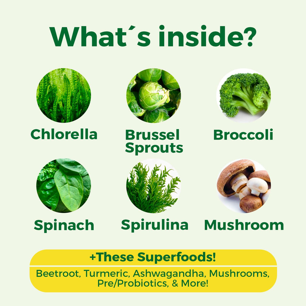 NutraPath ingredient blend featuring spinach and spirulina for nutrition.