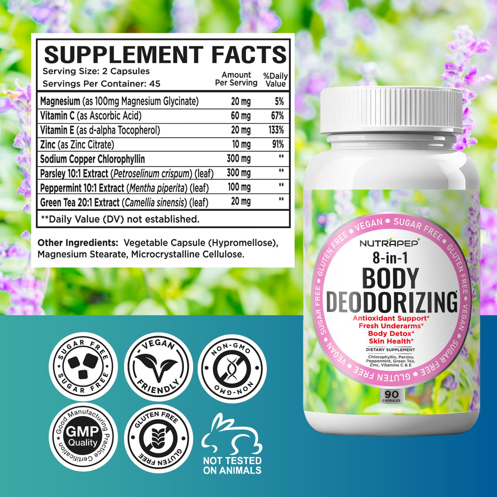 NutraPep capsules taken with meals for consistent freshness.
