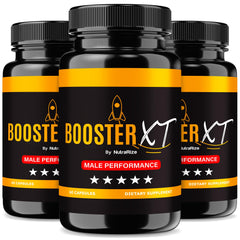NutraRize Booster XT bottle in morning light supports daily energy for busy days.