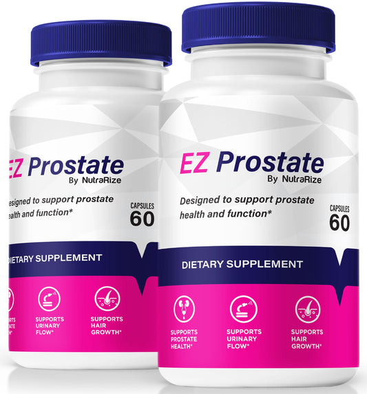 NutraRize EZ Prostate bottle with capsules for daily bladder support