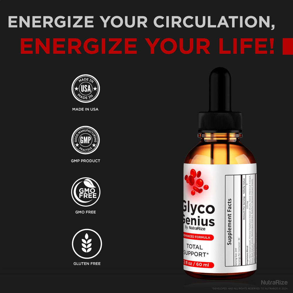 NutraRize Glyco Genius with review icons indicating feedback.