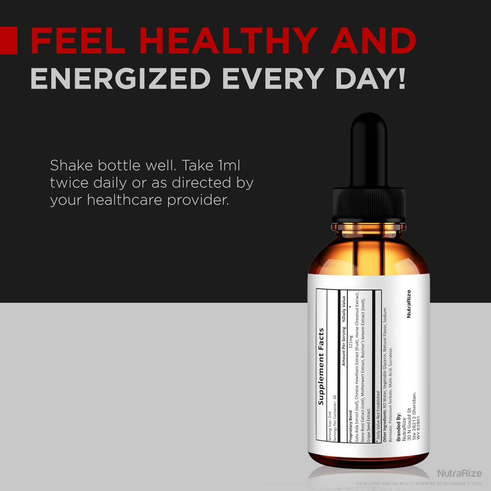 NutraRize Glyco Genius travel-friendly bottle for on-the-go use.