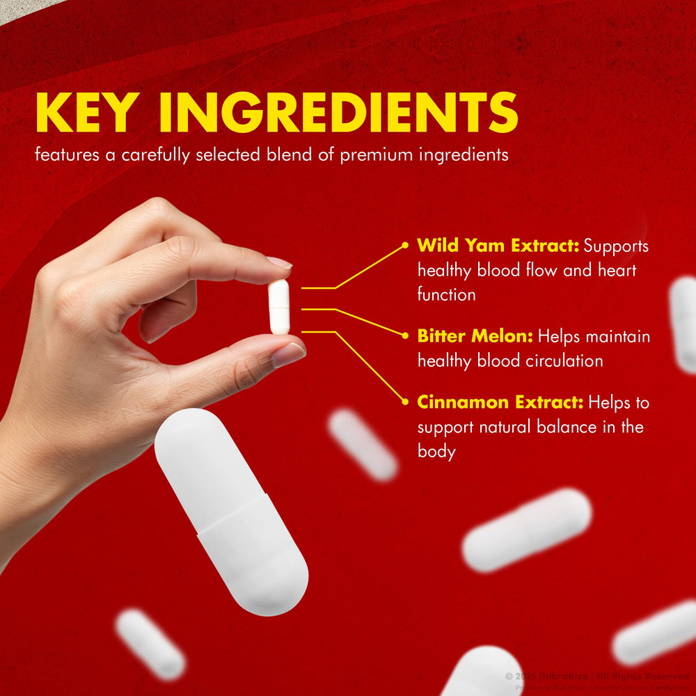 NutraRize Glyco Sync packaging on kitchen counter for everyday wellness.