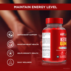 NutraRize Keto Burner keto-ACV ingredients-label highlights natural formula.
