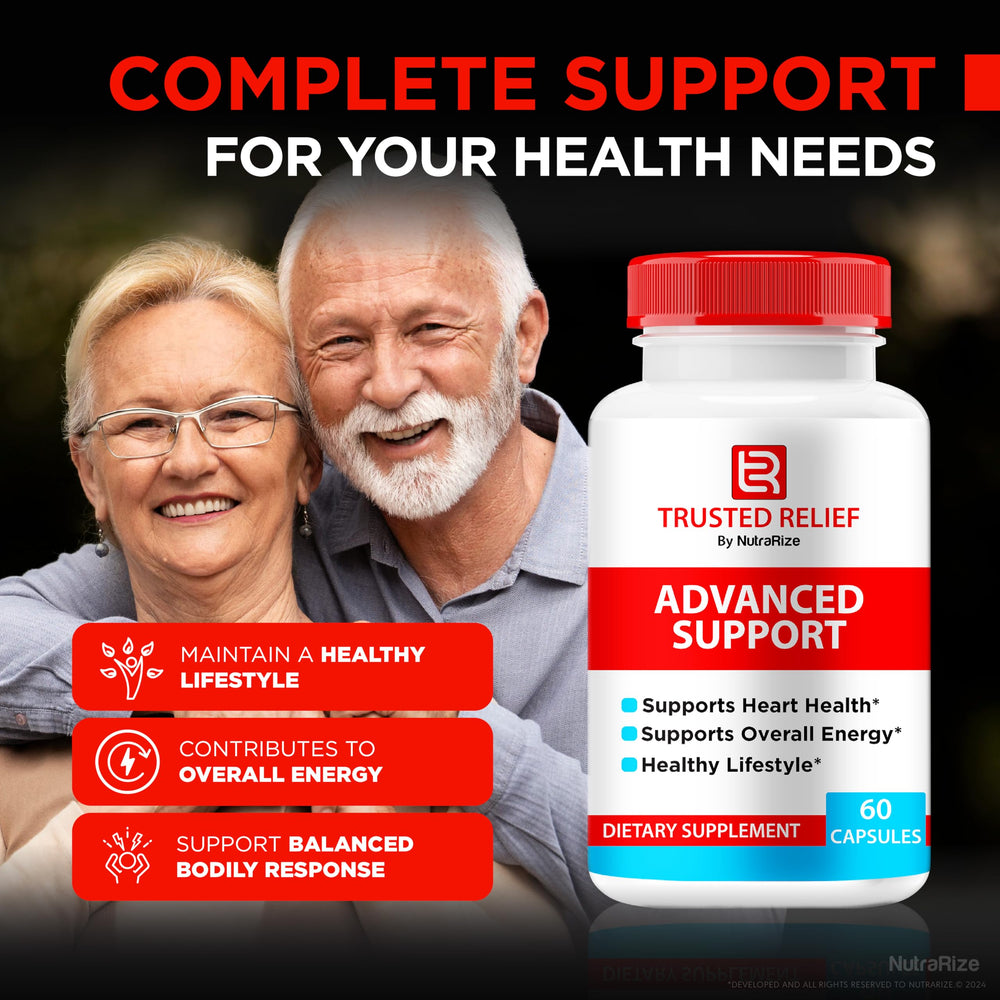 NutraRize Trusted Relief label-detail emphasizes all-natural formula