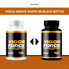 Two-bottle NutraRize Vigor Force duo-pack signaling ongoing value for men.