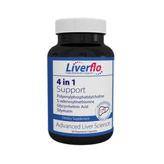 Nutrasal LiverFlo bottle with capsules for convenient daily liver support
