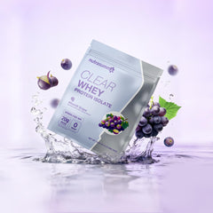 Nutrasumma Clear Whey packaging — lactose-free, gluten-free, non-GMO.