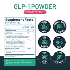 Nutratology GLP-1 Booster Strawberry Mule served for appetite support