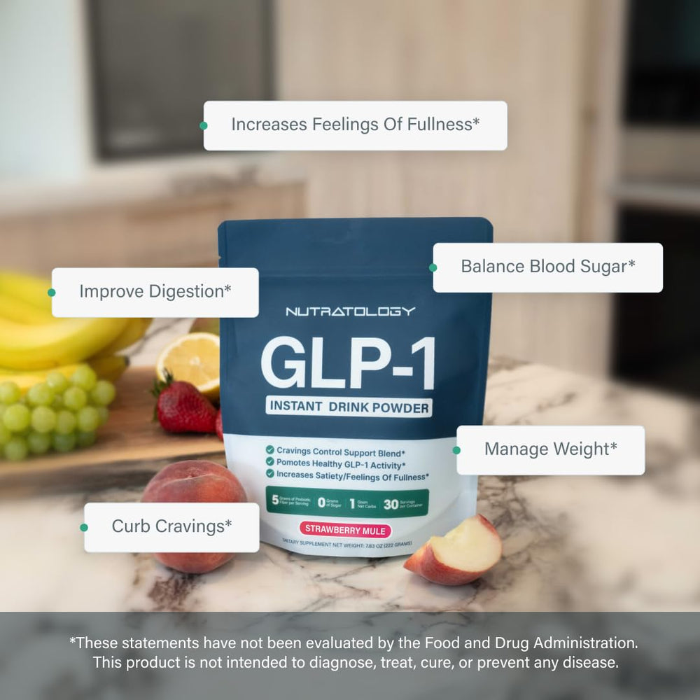 Nutratology GLP-1 Booster USA-made seal on bottle